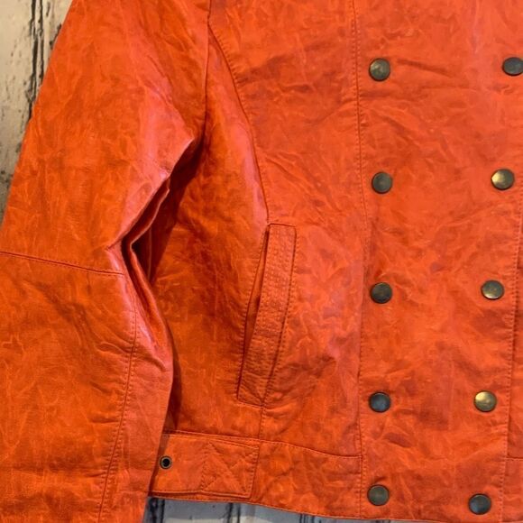 BB Dakota Teagan Orange Motor Jacket NWT - Picture 11 of 11